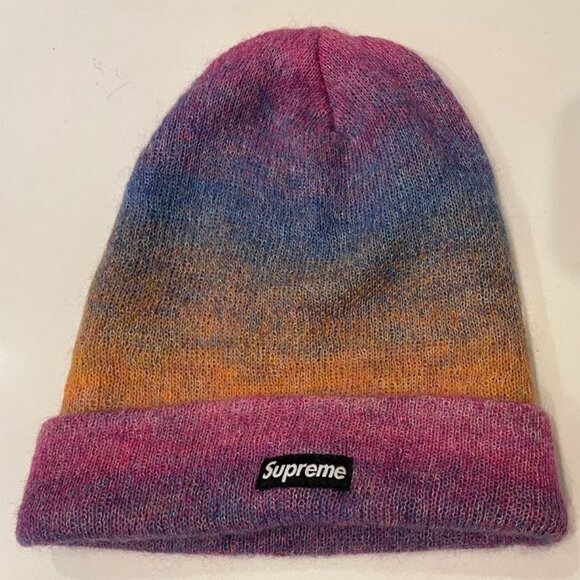 Supreme Gradient Mohair Beanie – Multicolor - Picture 1 of 2